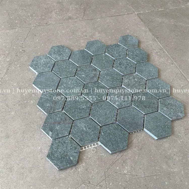 Đá Mosaic Xanh Rêu Lục Giác - Ảnh 3
