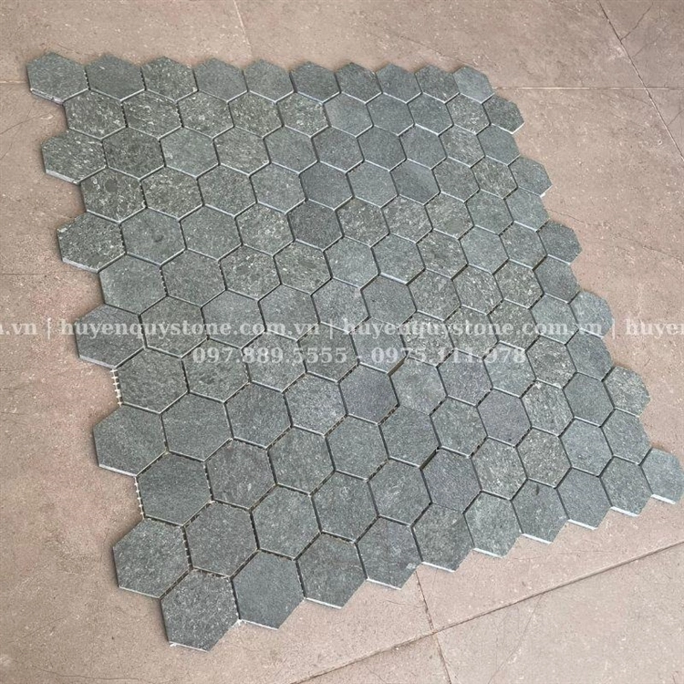 Đá Mosaic Xanh Rêu Lục Giác - Ảnh 5