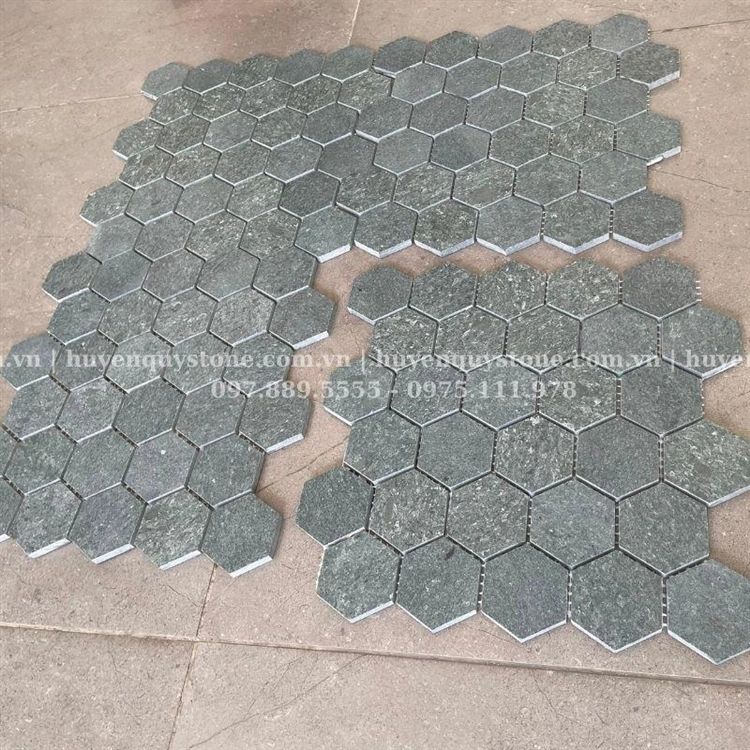 Đá Mosaic Xanh Rêu Lục Giác - Ảnh 6