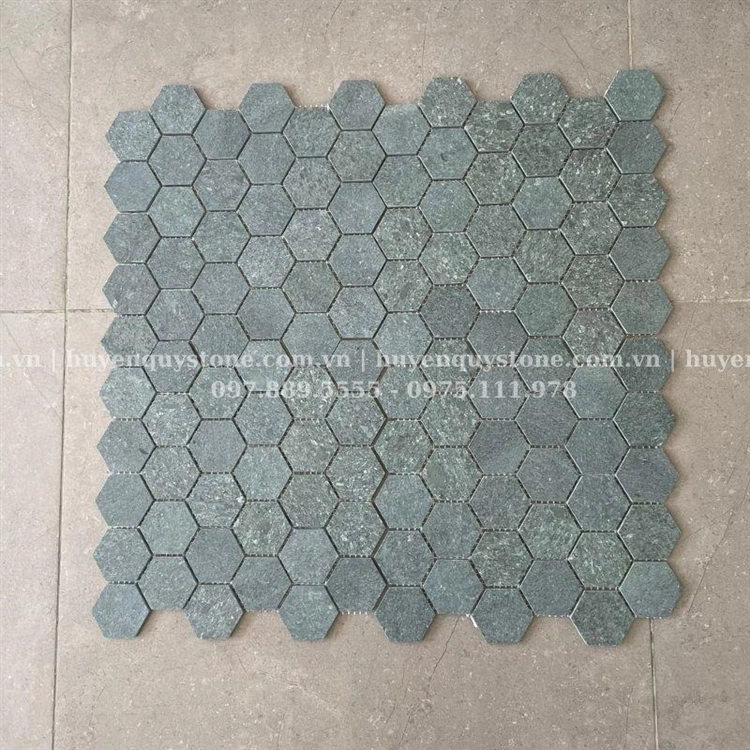 Đá Mosaic Xanh Rêu Lục Giác - Ảnh 7