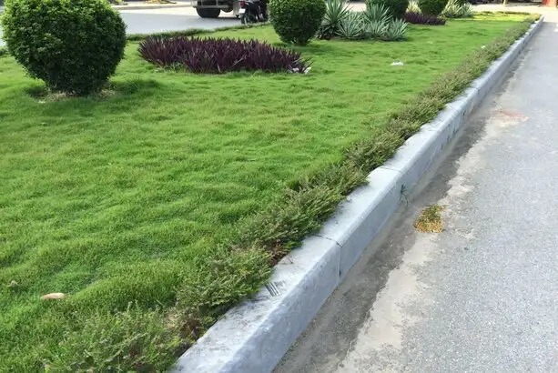 Công trình đá bó vỉa sau khi hoàn thiện