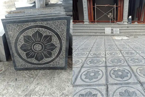 Đá băm xen kẽ mài mặt