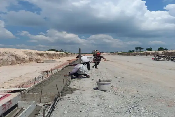 Chuẩn bị mặt bằng thi công đá bó vỉa