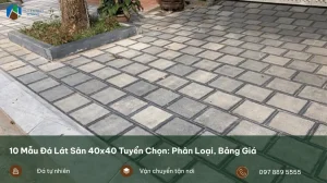 Mẫu đá lát sân vườn 40x40