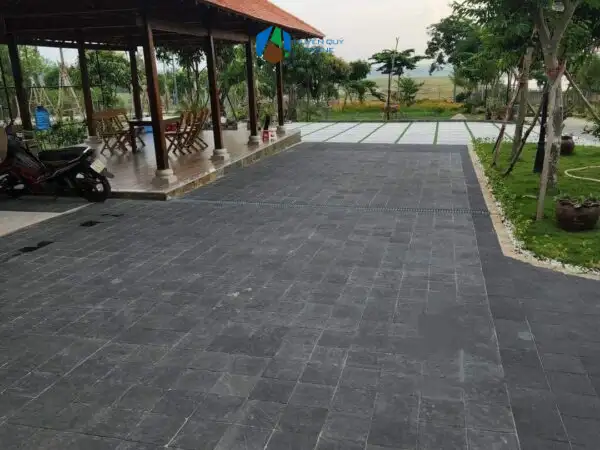 Đá BaZan khò lửa, lát khuôn viên biệt thự