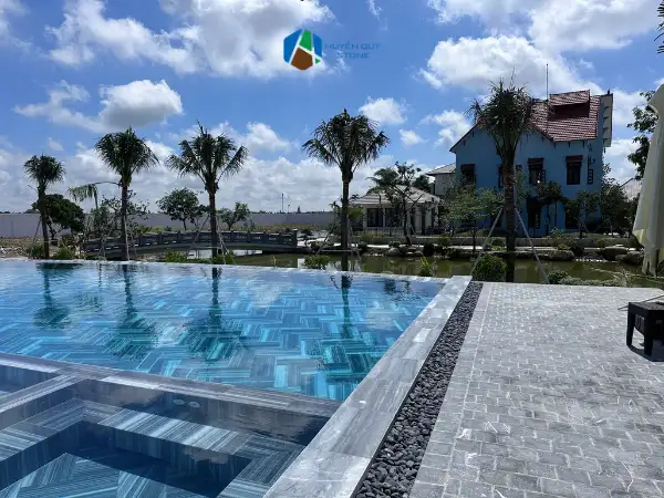 Đá lát hồ bơi biệt thự, sân vườn