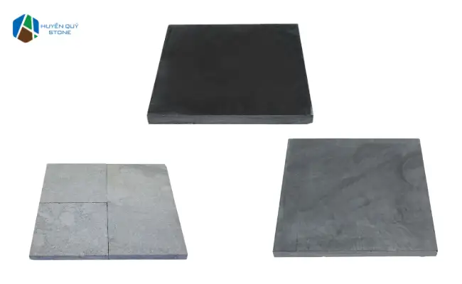 Một số kiểu gia công đá xanh đen lát sân vườn kích thước 30x30