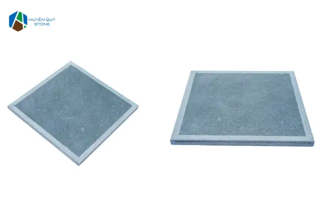 Đá lát sân vườn 30x30 - xanh rêu mài hone cà viền