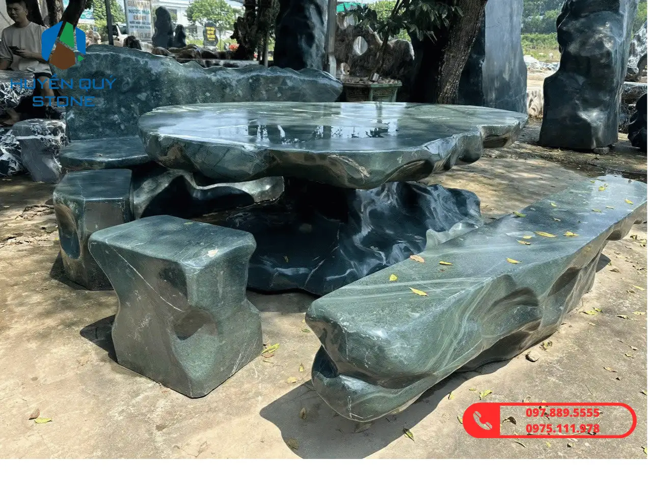Bàn ghế đá - Ảnh 3