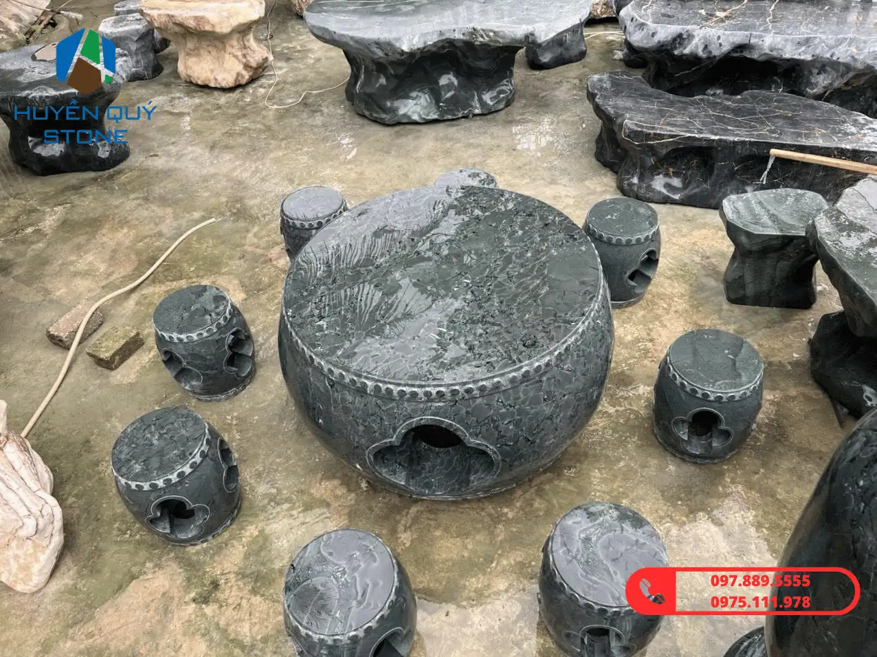 Bàn ghế đá - Ảnh 5