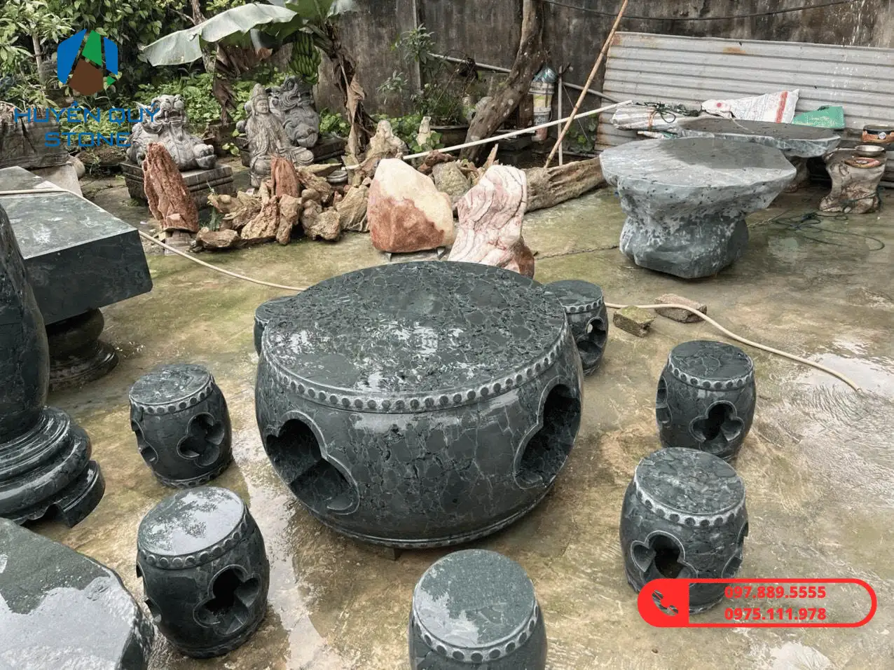 Bàn ghế đá - Ảnh 6