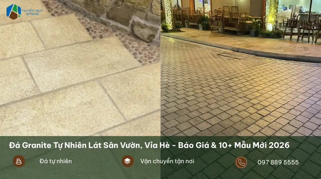 Đá Granite lát sân vườn giá tốt