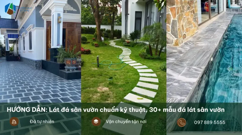 Hướng dẫn lát đá sân vườn chuẩn kỹ thuật