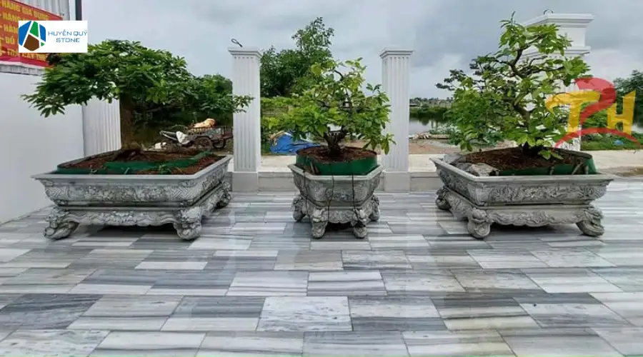 Lối đi khách sạn lát đá sọc dưa
