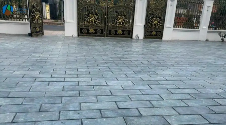 Đá lát sân chính biệt thự tại Hải Phòng