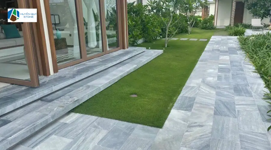 Đá sọc dưa lát hiên, lối đi trong nhà