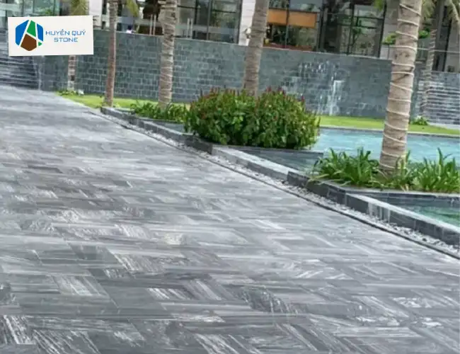 Đá sọc dưa lát lối đi sân vườn khách sạn, nhà nghỉ