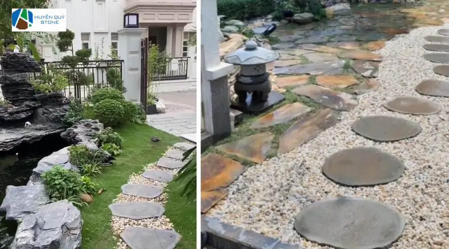 Mẫu đá thớt sân vườn cho công trình