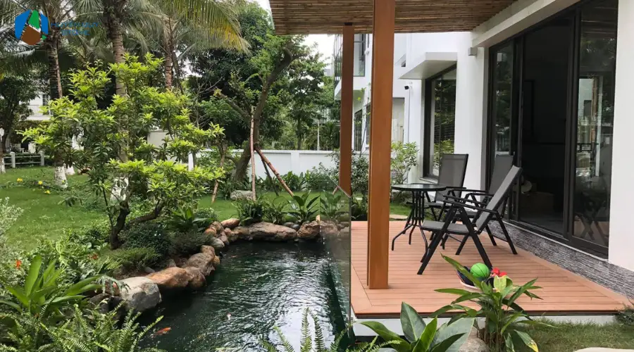 Gỗ nhựa lát sân vườn cảnh quan