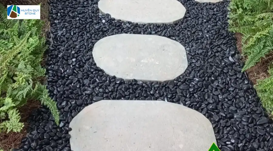 Đá thớt rải sỏi đen